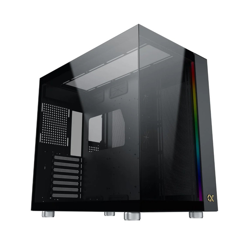Xigmatek Aqua Ultra Tempered Glass E-ATX Mid Tower Case - Black - صندوق